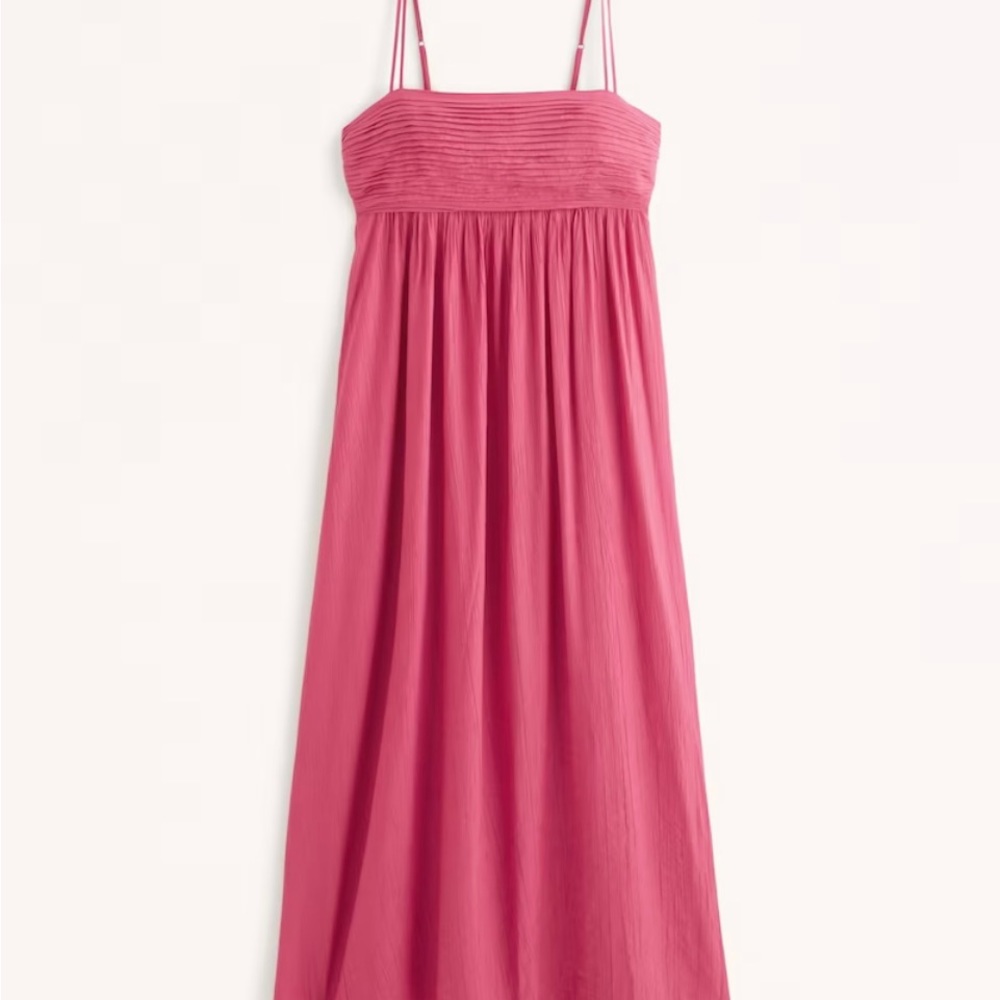 Crinkled textured maxi dress